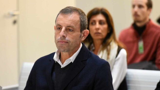 Sandro Rosell, en el banquillo de la Audiencia Nacional.