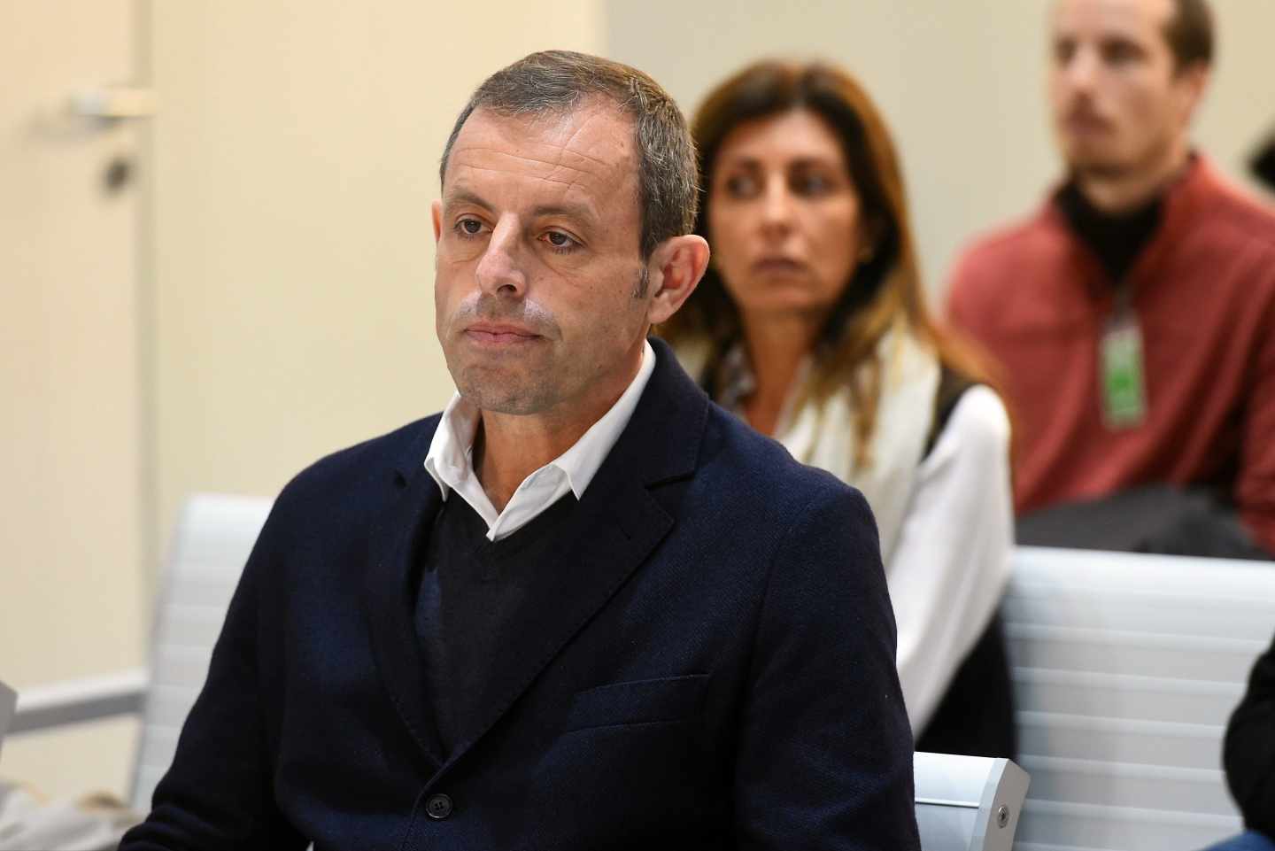 Sandro Rosell, en el banquillo de la Audiencia Nacional.