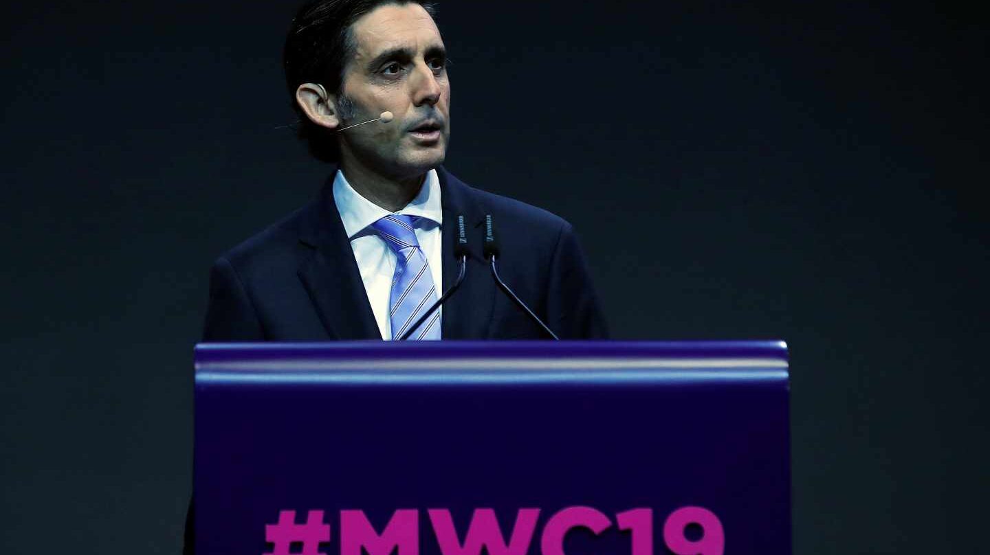 El presidente de Telefónica, José María Álvarez-Pallete, en el Mobile.
