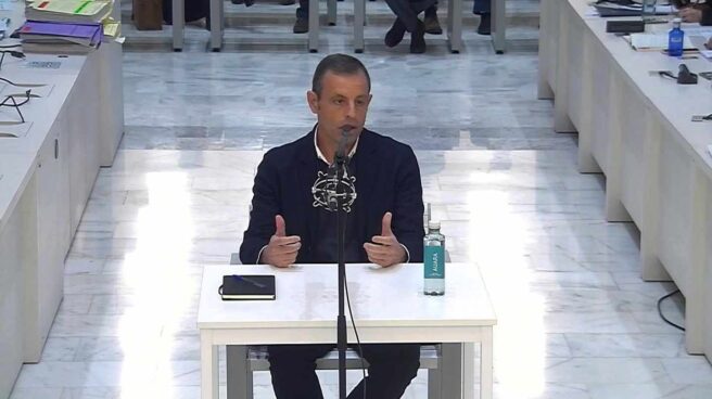 sandro rosell audiencia nacional Imagen captada de la señal institucional de la Audiencia Nacional del ex presidente del Fútbol Club Barcelona Sandro Rosell.