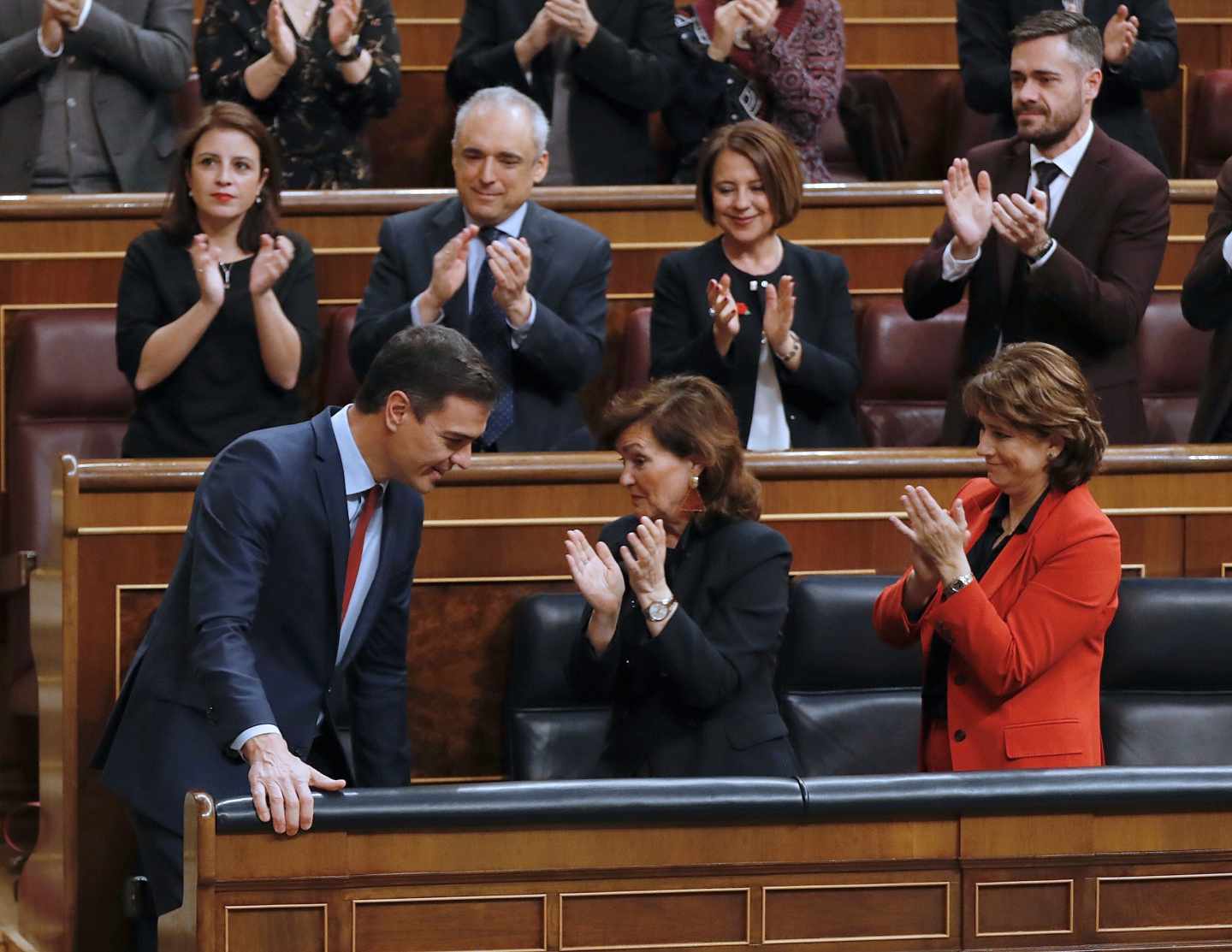 Pedro Sánchez, en la última sesión de control al Gobierno antes de la convocatoria de elecciones.