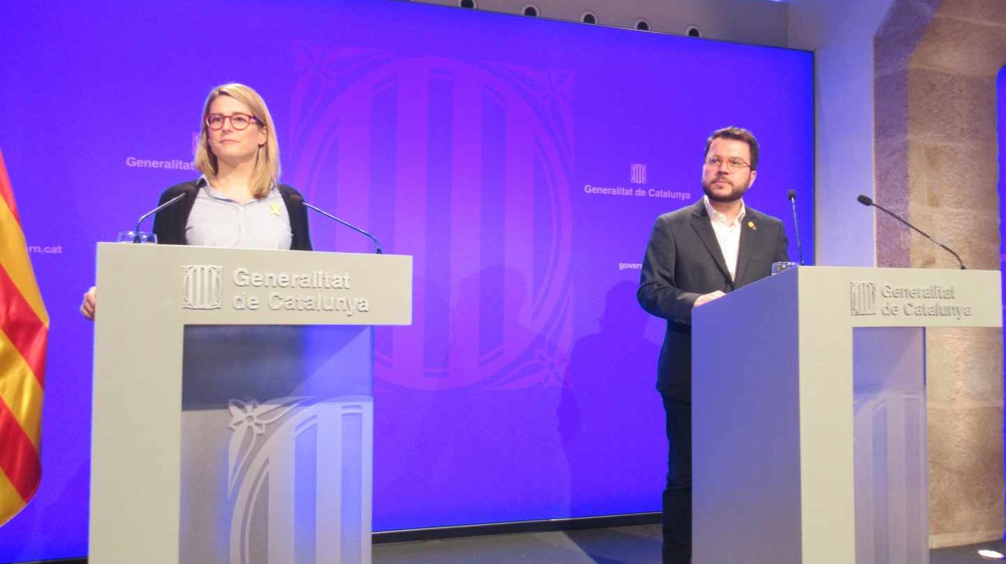 Artadi y Aragonés, en la Generalitat.