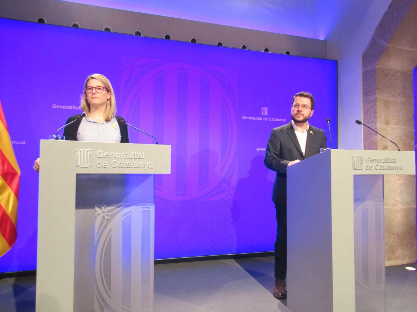 Artadi y Aragonés, en la Generalitat.