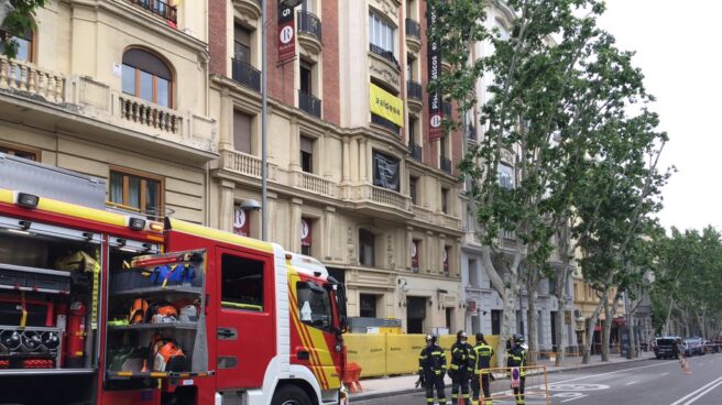 Incendio en una chatarrería de Leganés, en Madrid