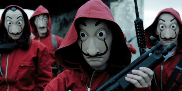 Fotograma de La casa de Papel, serie de Netflix.