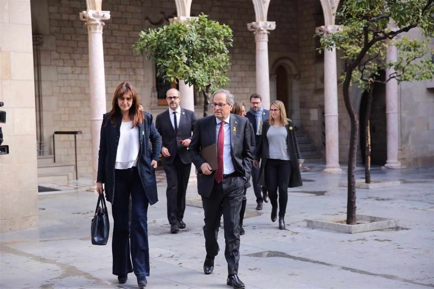 Torra apela a la comunidad internacional y reclama "valentía" a Sánchez a las puertas del juicio