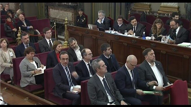 Juicio del procés: los encausados independentistas, en el Tribunal Supremo.
