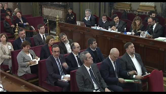 Juicio del procés: los encausados independentistas, en el Tribunal Supremo.