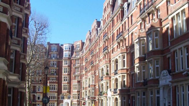 Viviendas en Kensington, uno de los barrios más caros de Londres.