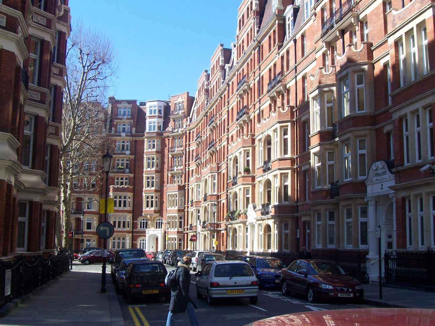 Viviendas en Kensington, uno de los barrios más caros de Londres.