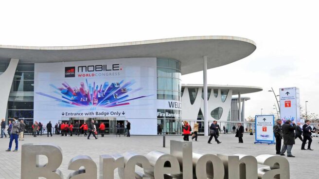 Entrada al Mobile World Congress de Barcelona.