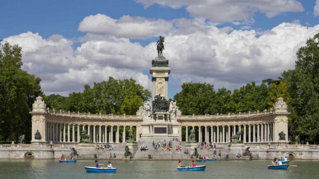 Monumento a Alfonso XII en los Jardines del Retiro.