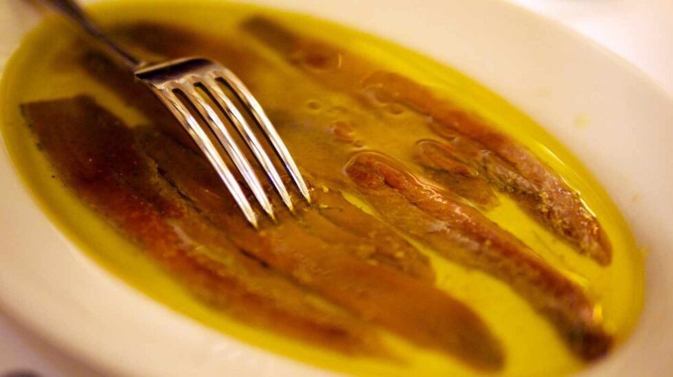 Plato de anchoas