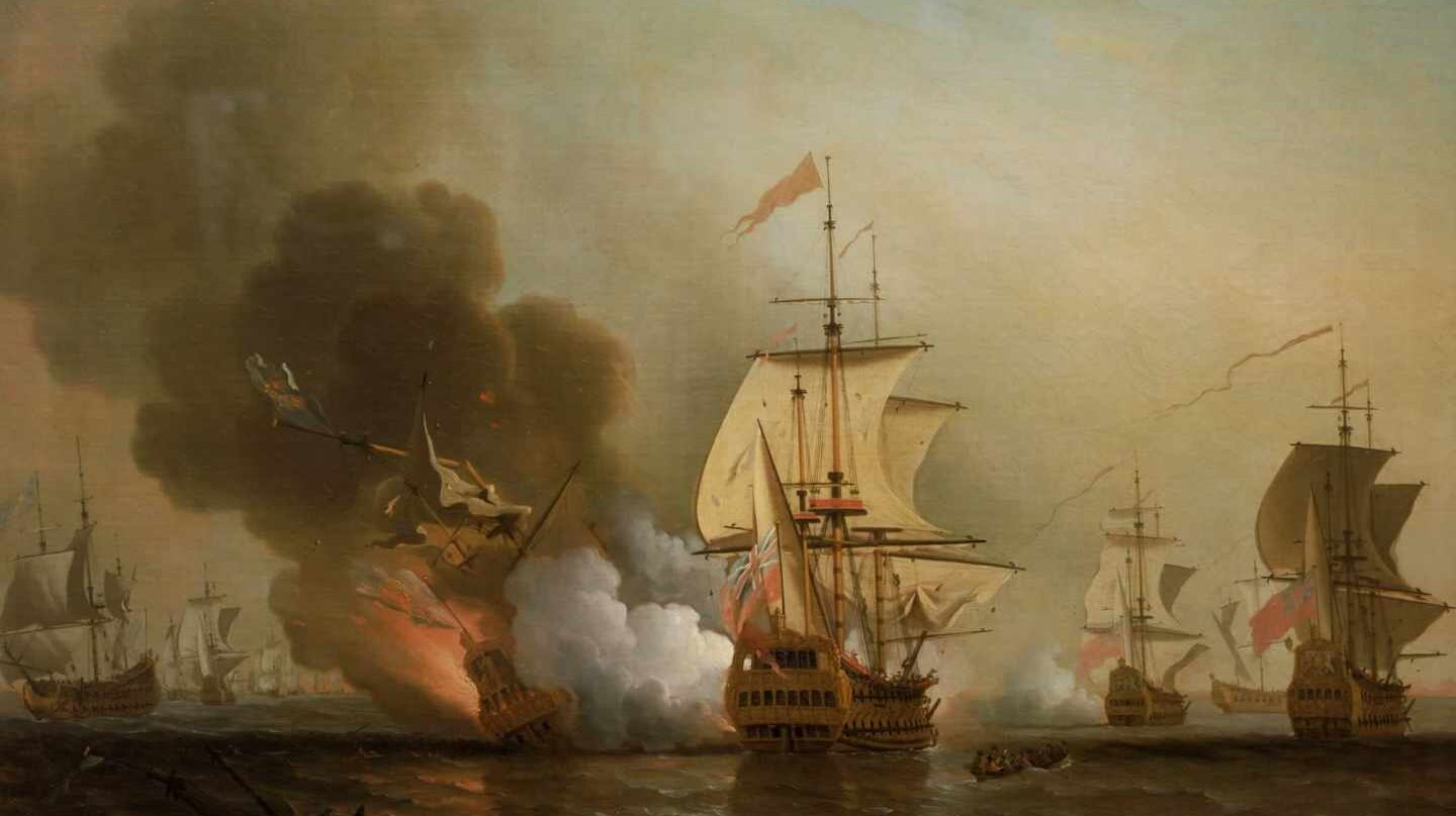 Recreación del ataque inglés sobre el San José