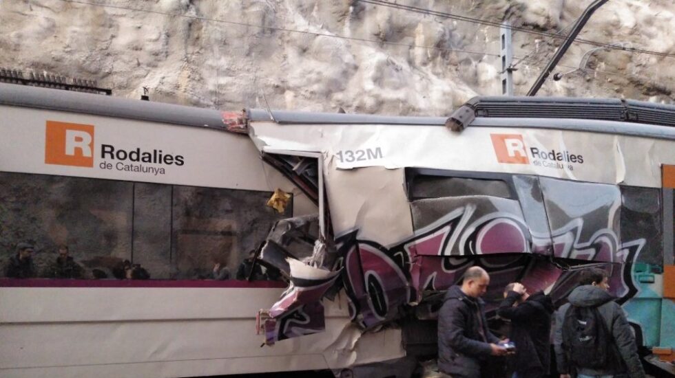 Tren accidentado entre Manresa y Sant Vicenç de Castellet.