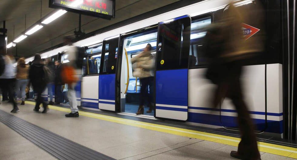 Una parada del metro de Madrid.