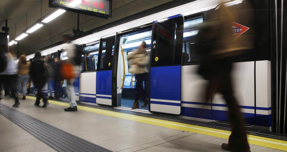 Una parada del metro de Madrid.