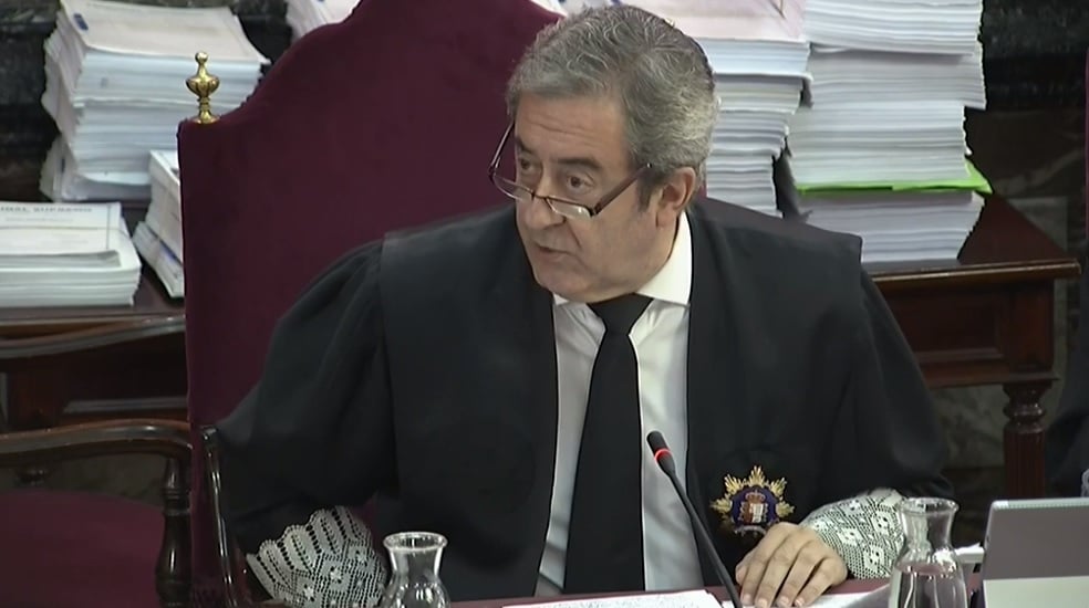 Juicio al procés: El fiscal Javier Zaragoza, en el Tribunal Supremo.