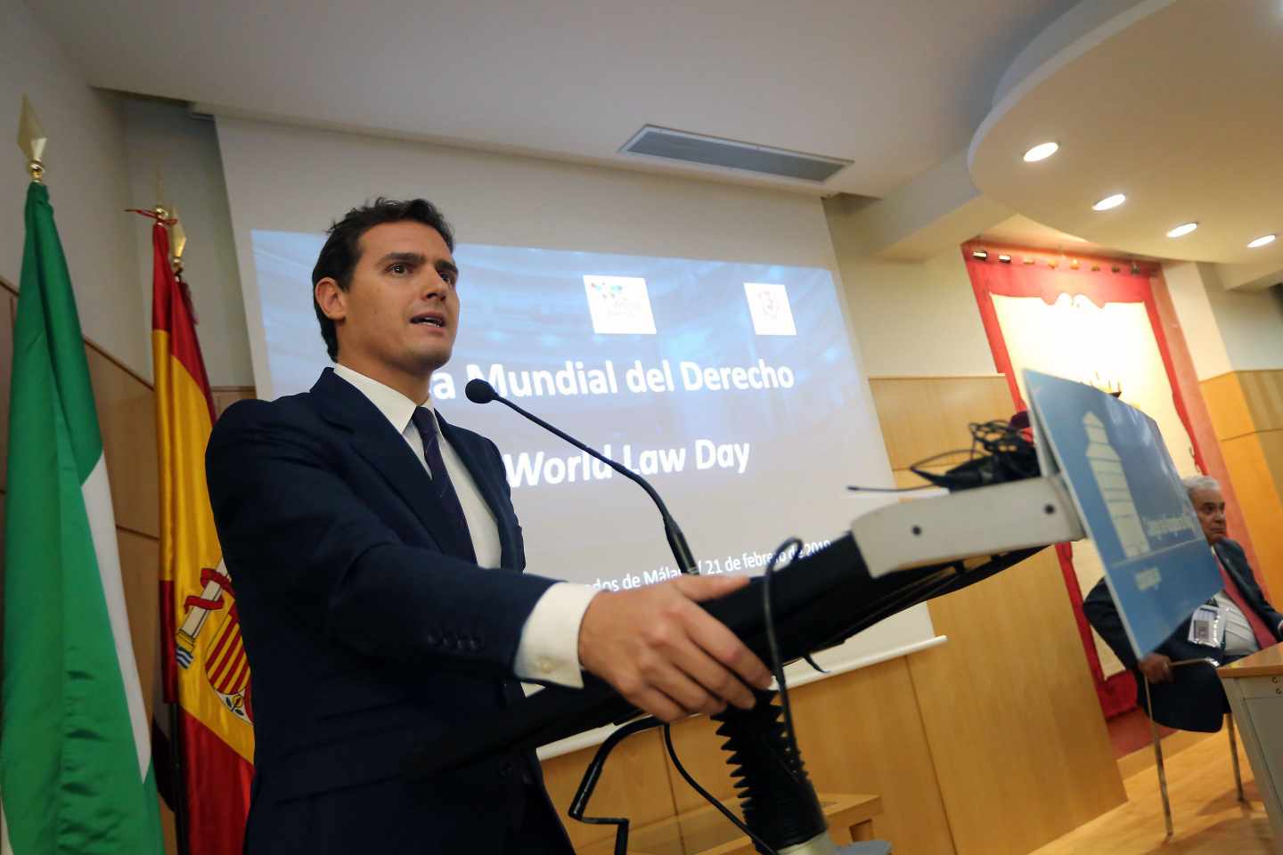 Albert Rivera recibe el premio 'World Peace & Liberty Award' de la World Jurist Association (WJA).