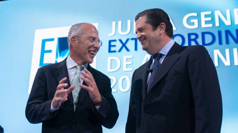 El consejero delegado de Enel, Francesco Starace, y el presidente de Endesa, Borja Prado.