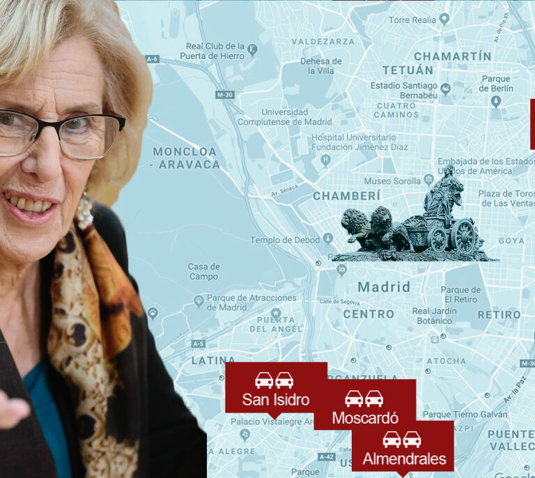 Carmena cobrará por aparcar a los no residentes en cinco barrios fuera de la M-30