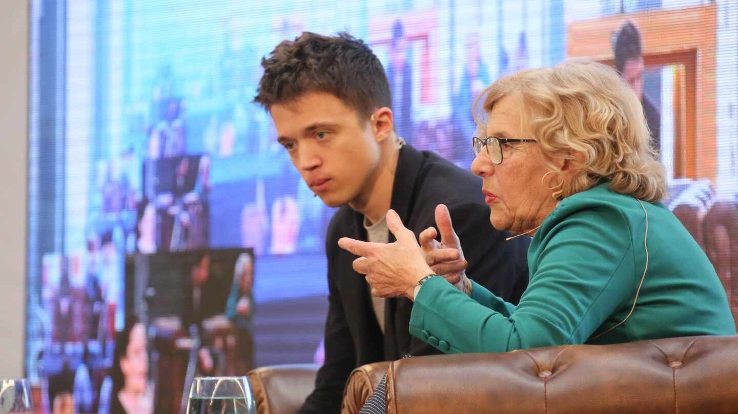 Íñigo Errejón y Manuela Carmena.