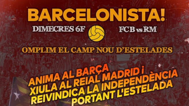 El CDR Barça pide llenar el Camp Nou de esteladas en el partido frente al Real Madrid