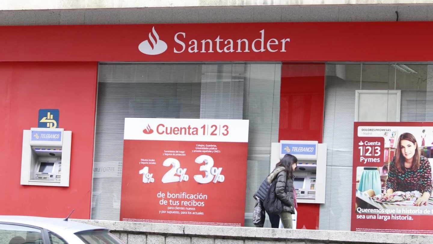 El Santander continúa con el ERE: 164 sucursales cerrarán este viernes