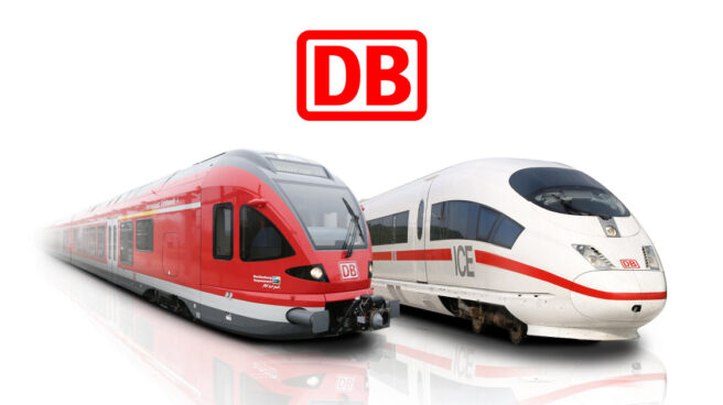 Trenes convencionales y de alta velocidad de Deutsche Bahn.