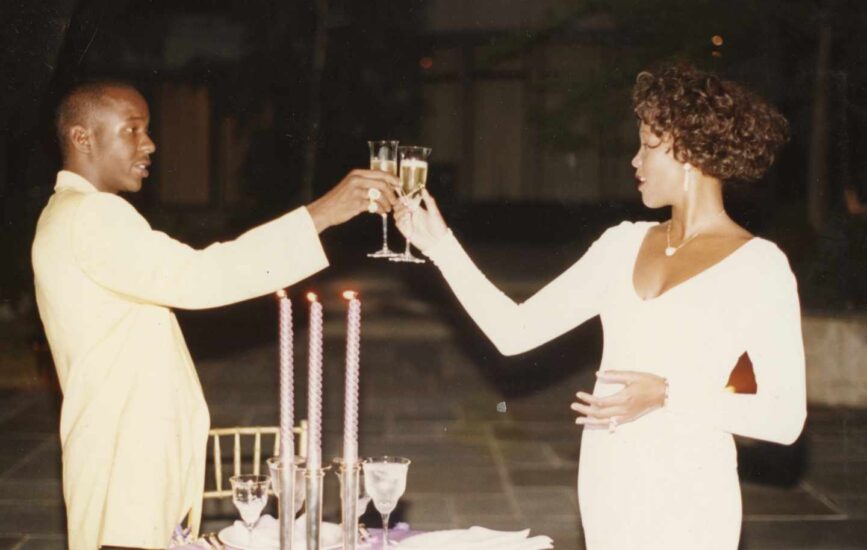 Whitney con Bobby Brown.