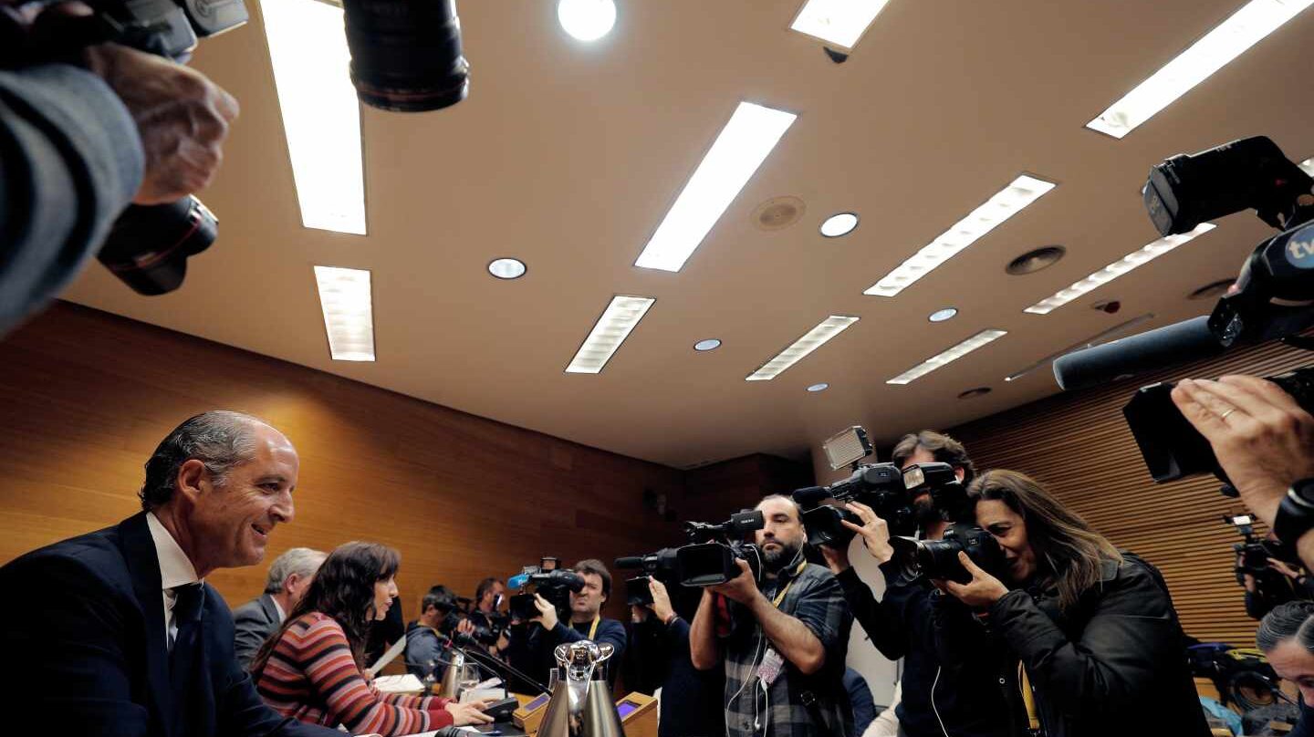 Francisco Camps, en un momento de su declaración.