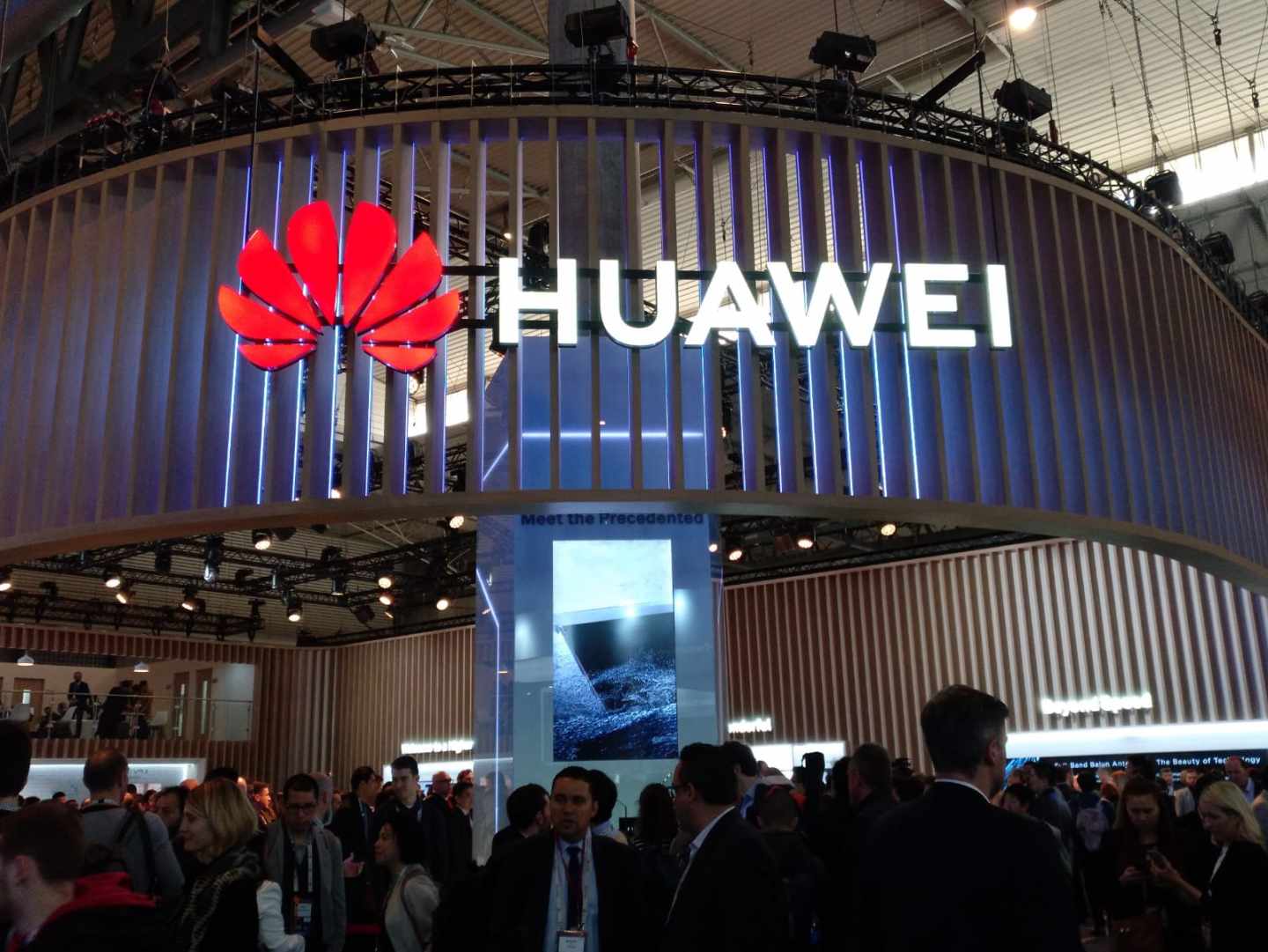 El stand del grupo chino Huawei en el Mobile World Congress.