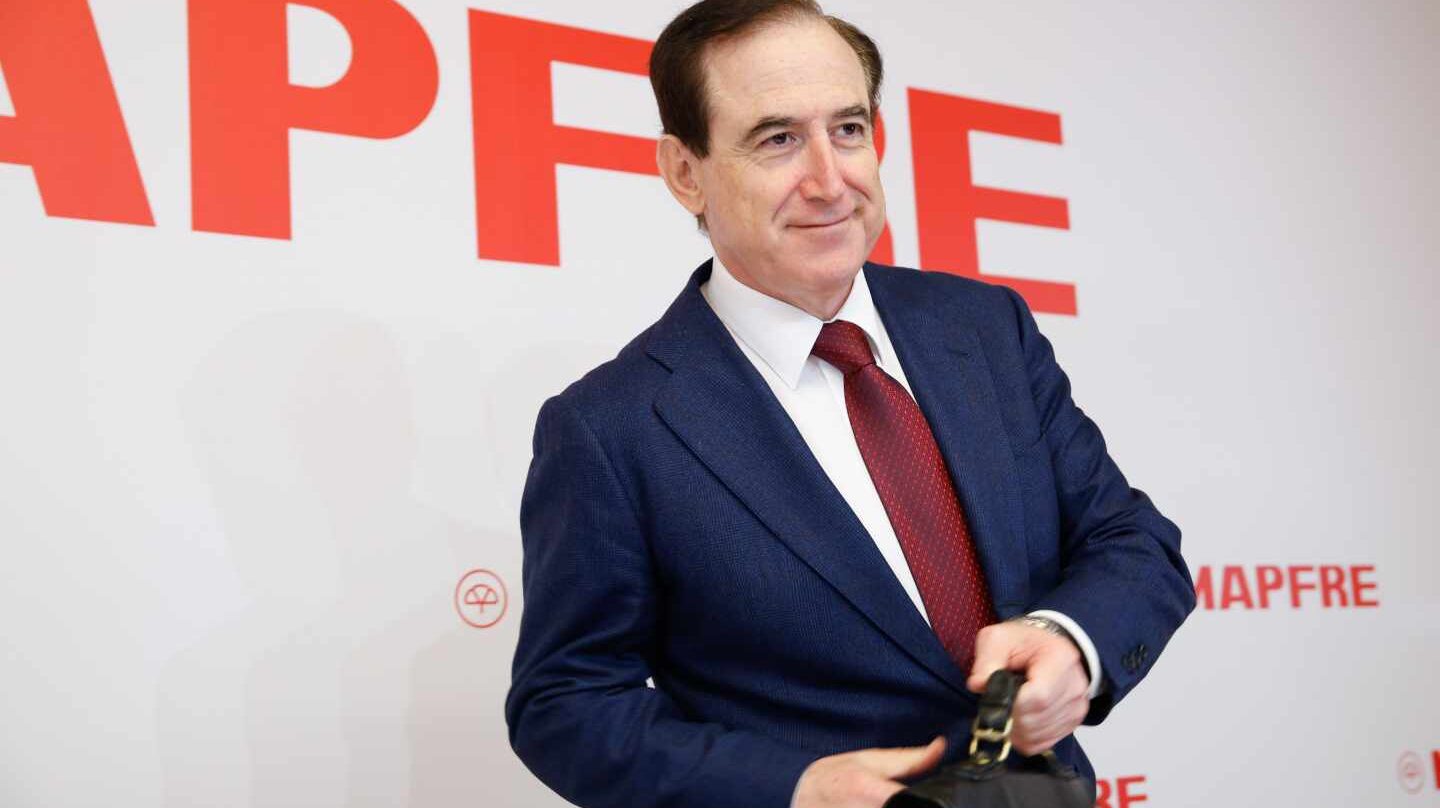 El presidente de Mapfre, Antonio Huertas, en la presentación de resultados del grupo.