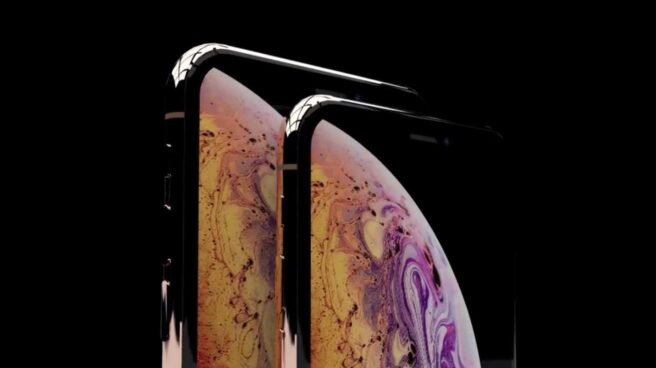 El modelo iPhone Xs de Apple. El modelo iPhone Xs de Apple.