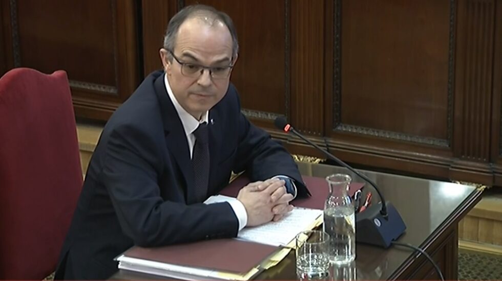 Jordi Turull, durante el juicio del 'procès'.