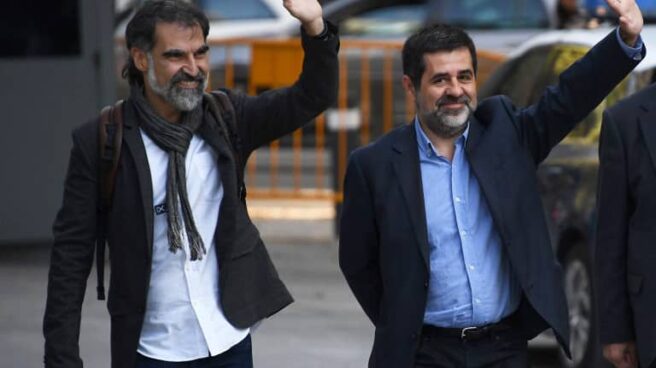 Jordi Cuixart y Jordi Sánchez.