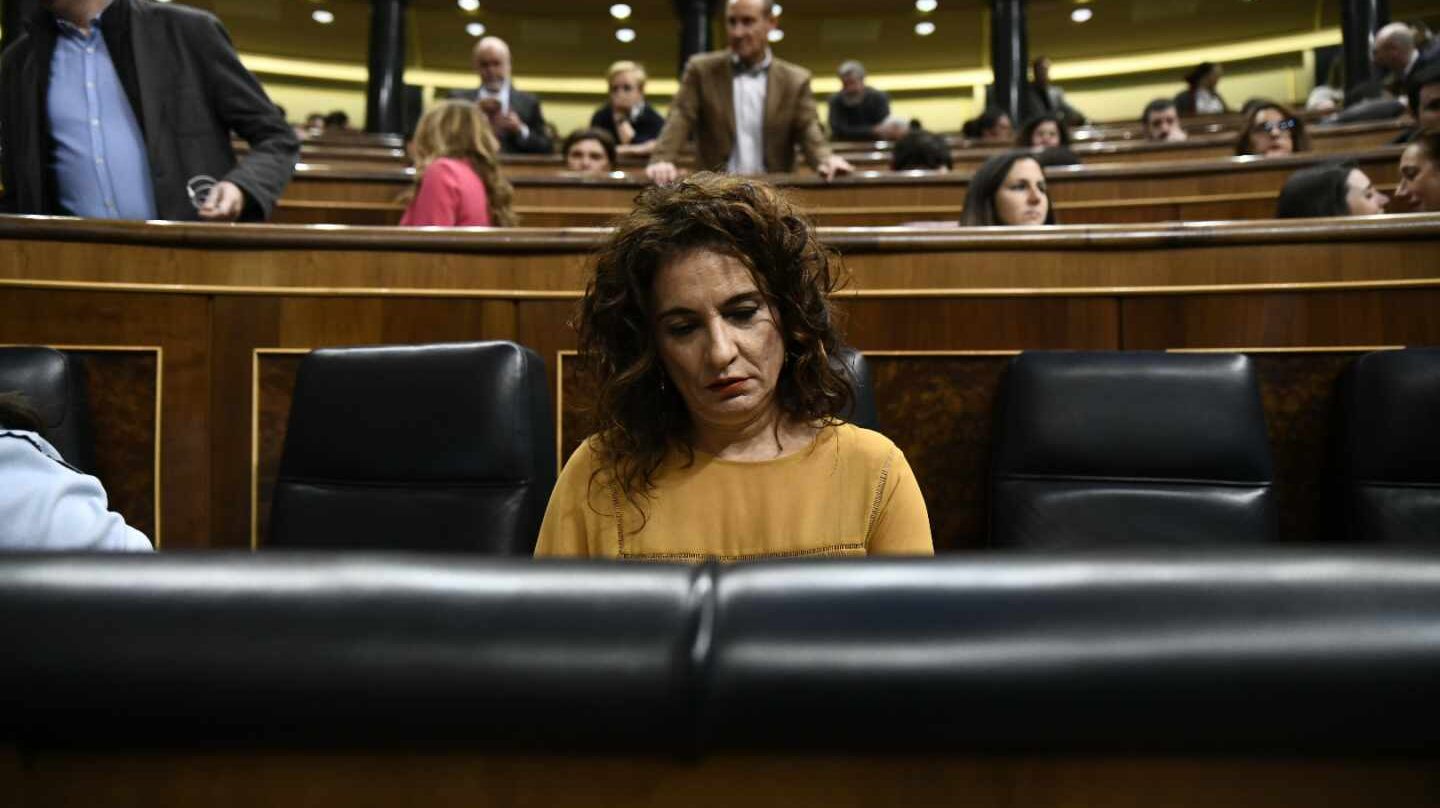 La ministra de Hacienda, María Jesús Montero, en el Congreso de los Diputados.