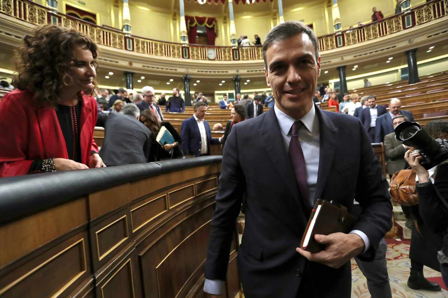 Pedro Sánchez en el Congreso de los Diputados.