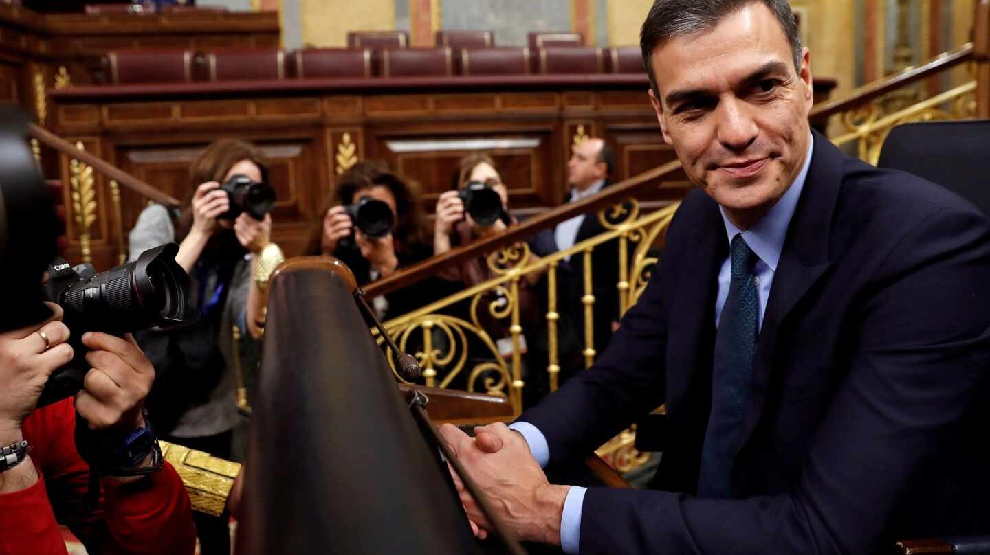 Pedro Sánchez en el Congreso de los Diputados.