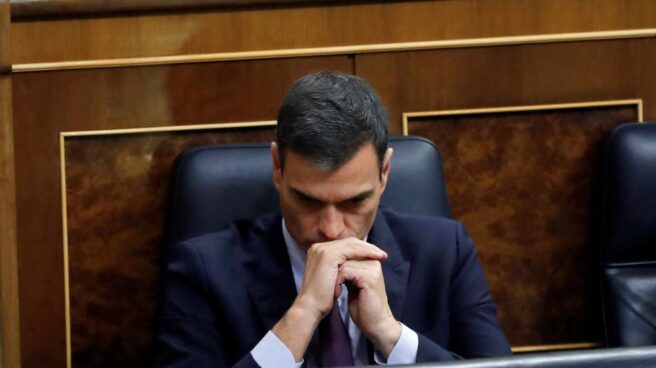 Pedro Sánchez, este miércoles en el Congreso de los Diputados durante el debate de la Ley de Presupuestos.