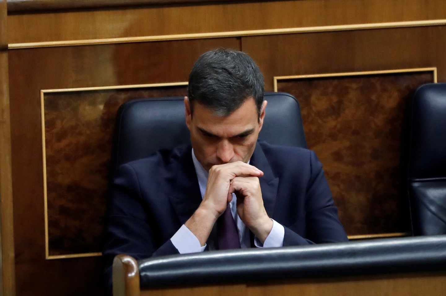 Pedro Sánchez, este miércoles en el Congreso de los Diputados durante el debate de la Ley de Presupuestos.