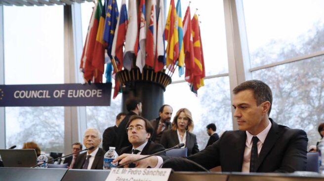 Pedro Sánchez, en Estrasburgo.