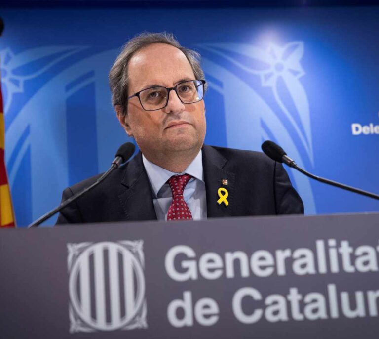 Torra pide "valentía" y "hablar de autodeterminación" a Sánchez para salvar los Presupuestos