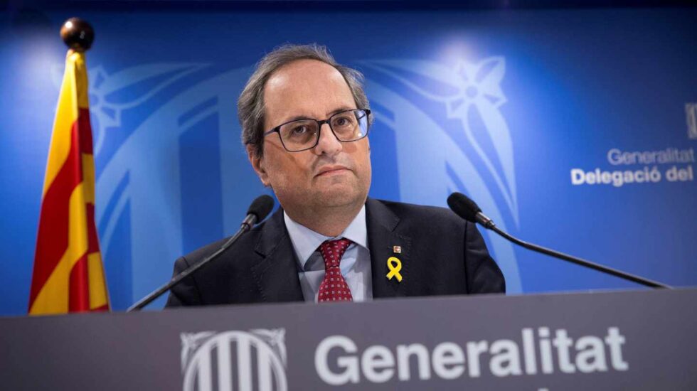 Quim Torra, en la delegación de la Generalitat en Madrid.