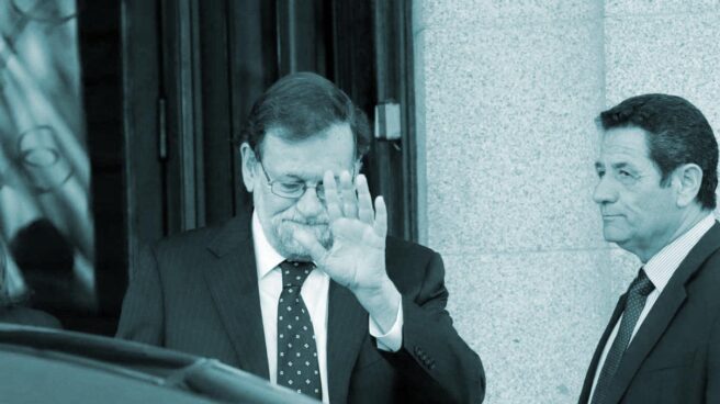 Mariano Rajoy, a su salida del Tribunal Supremo tras declarar en el juicio del procés.