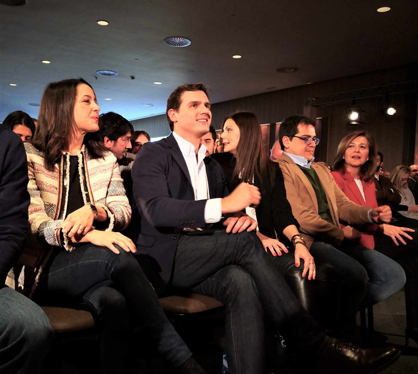 El presidente de Ciudadanos, Albert Rivera, en un acto este domingo en Barcelona.