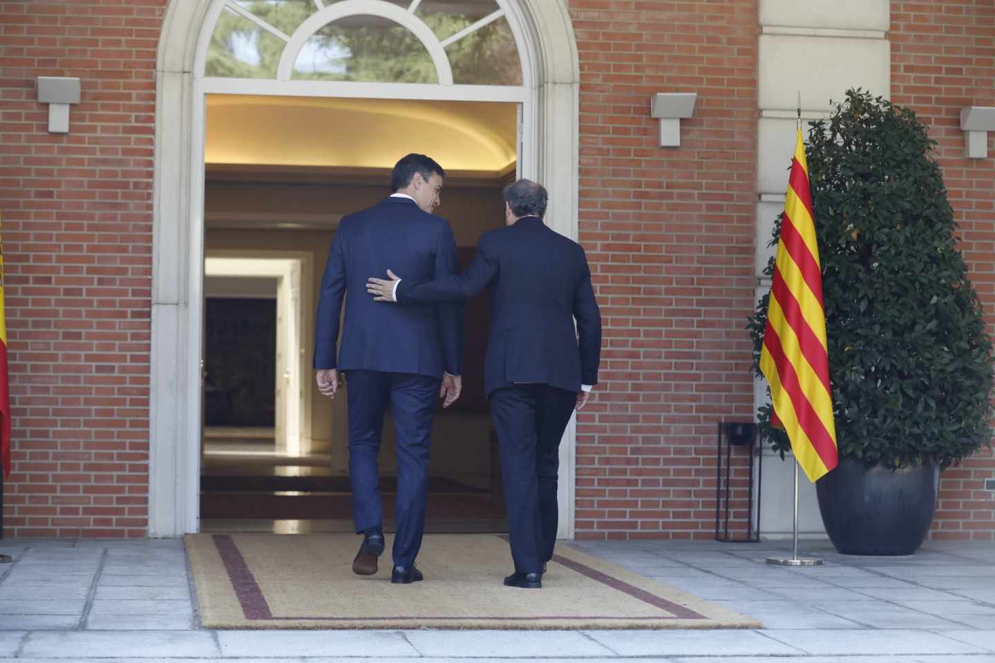 Pedro Sánchez y Quim Torra en Moncloa.