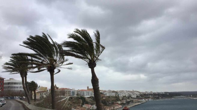 Rachas de viento provocadas por la borrasca Helena.