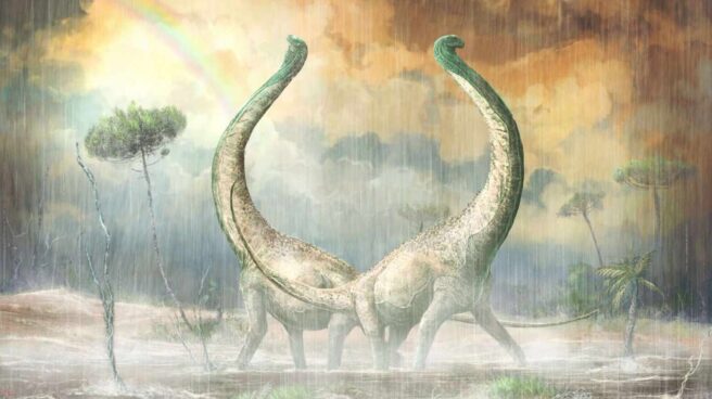 Nuevo dinosaurio titánico del Cretácico con cola de corazón Nuevo dinosaurio titánico del Cretácico con cola de corazón