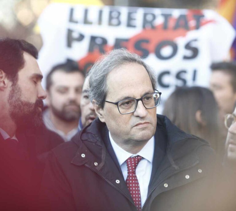 La Guardia Civil vincula a Torra con la hoja de ruta unilateral del procés